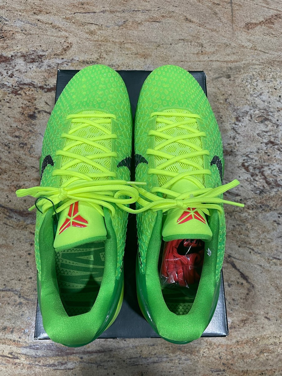 Size 18 Nike Kobe 6 Protro Grinch 2020 CW2190-300 Apple Green