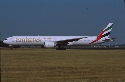 ZRH27 Original aircraft slide/Dia   Emirates B777 A6-EBK