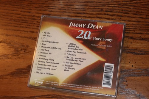 NEW SEALED CD JIMMY DEAN 20 GREAT STORY SONGS SEALED - Picture 2 of 2