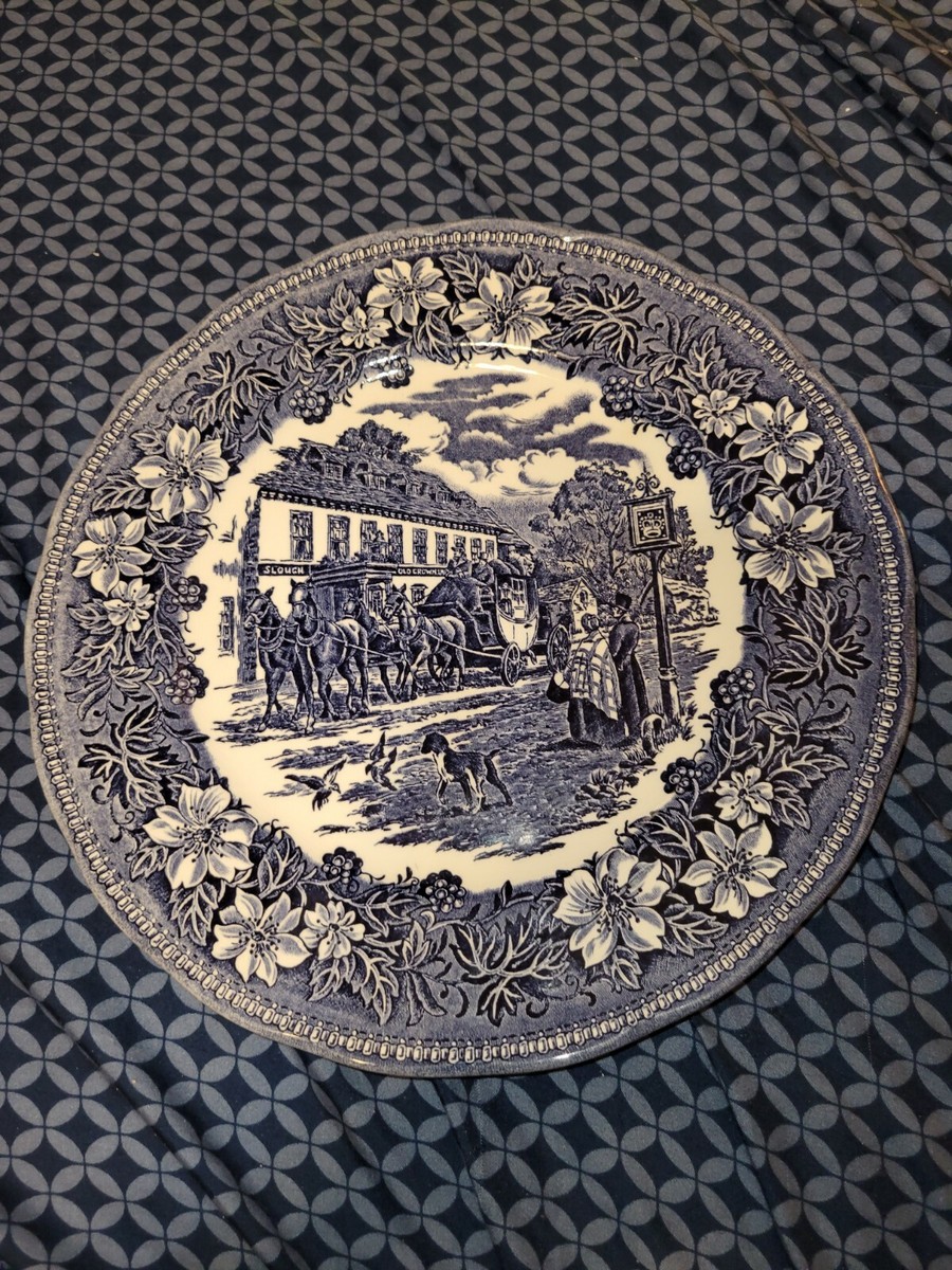 Tudor Wareコーチングタバーン セット5絵皿 Tudor Wareコーチング