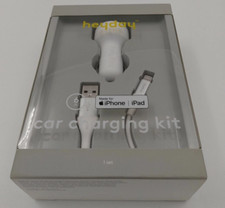 heyday USB Car Charger w/6 iPhone to USB-A Round Cable White 49 BOX 55