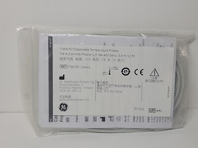 GE Cable for Disposable Temperature Probes 400 Series 9ft 165641