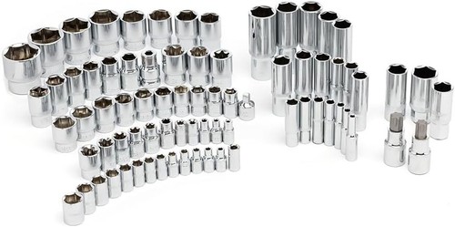 216 Piece Socket Spanner Set, 1/4" 3/8" 1/2" Inch Drive 72 Teeth Ratchet Wrench - Picture 7 of 10