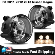 Pair Fit 2011 2012 2013 Nissan Rogue Clear Bumper Fog Lights Lamps Replacement
