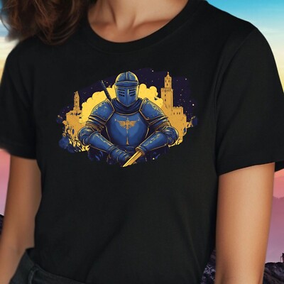 T-Shirt Frauen Ritterrüstung Motiv Baumwolle Größe S bis 3XL