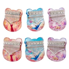 17/21 Keys Thumb Piano with Tune Hammer Acrylic Finger Piano for Kid Beginners