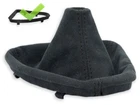 FOR BMW E90 E92 M3 07-13 GEAR SHIFT BOOT GAITER ALCANTARA STITCH BLACK + FRAME