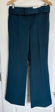 Ann Taylor NWT Women s Pants Green Size 8 Petite With Belt Textured