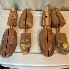 NEW in Box Cedar Elements Wood Men’s Shoe Trees Split Toe Size XL 2 Pack