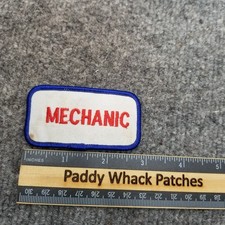 Vintage Mechanic Patch Work Uniform Name Tag Car Shop V8g
