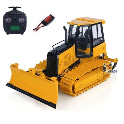 Metal 1/12 RC Hydraulic Bulldozer D3 Remote Control Vehicle 4CH Construction Car