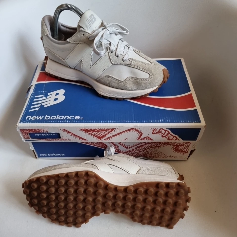new balance 327 Womens Trainers Size Uk 5 Beige Leather 9060 2002 - Image 2 of 4