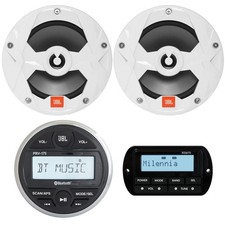 JBL PRV175 Marine Gauge USB Stereo Receiver, 2X 6.5" Speaker, Remote