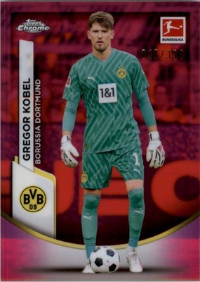 2023-24 Topps Chrome Bundesliga Magenta Refractors #22 Gregor Kobel /399 - SCR
