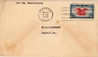 Dr Jim Stamps 6c Air Mail Eagle Holding Shield Scott C23 First Day Issue Cover