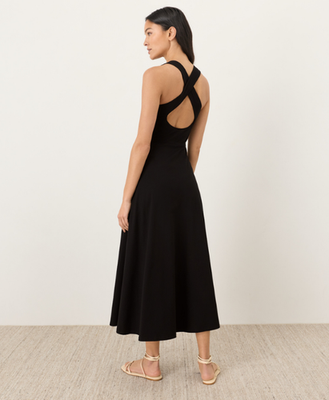 black flared maxi dress Black Forever Flare Maxi Dress main image 1