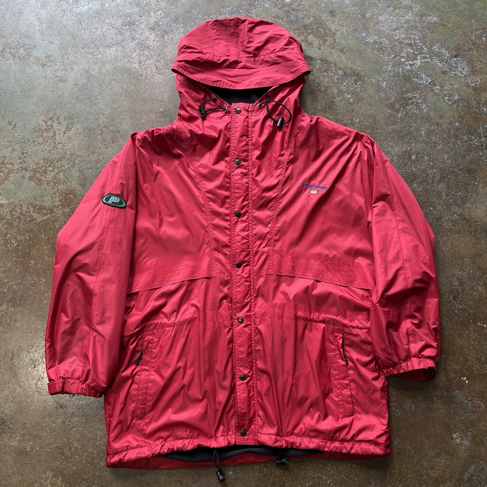 Vintage Polo Sport Hooded Jacket Men