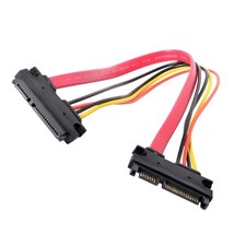 1 Pcs SATA Extension Cable 7 15 Pin Male to Female HDD SSD Data Power Cord