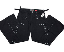 NEW Tripp Black Star Studded Gothic Raver Pant Lockup Grunge Punk Rock Size 9