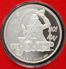 1987 Cartoon Celebrities DC Joker 1 oz Fine Silver Proof Coin 109.61 per troy oz