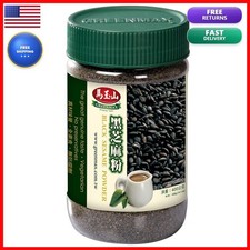 Greenmax Black Sesame Powder 100% Pure 400g (14oz) Toasted Black Sesame Flour