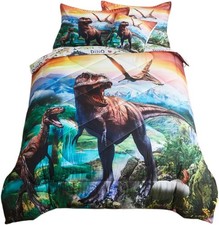 Dinosaur Comforter Set Twin for Boys Dinosaur Twin Bedding Set for Kids 6 Pieces