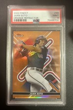 2022 Topps Finest Juan Soto Orange /25 PSA 9 Pop 3 Nationals