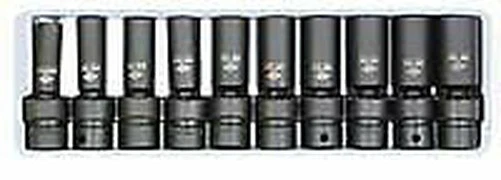 10 Piezas 3/8" Drive Profundo Giratorio Enchufe Juego 10-19MM Sunex Tool 3660 - Imagen 1 de 1