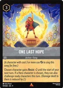 One Last Hope 197/204 Fabled Disney Lorcana 019928