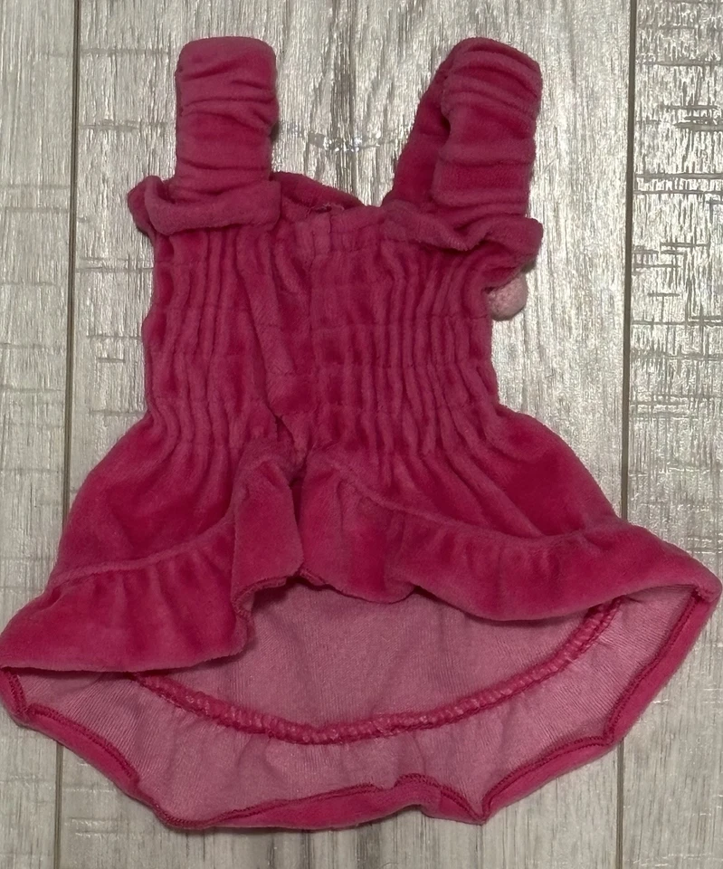 Boots & Barkley маленький питомец розовый бархат вечеринки солнце платье с вишни размер XSmall - Изображение 2 из 4