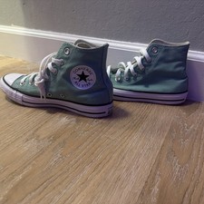 Converse Chuck Taylor All Star High Top Sneakers Green White Canvas