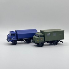 Lote de 2 modelos de camiones IFA L 60 THW Nurenberg escala 1/87 (H0)