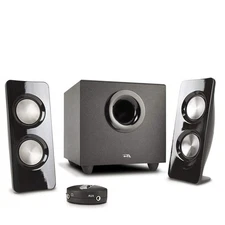 Cyber Acoustics Powerful Curve Series Storm 44W Speaker System with Control Pod