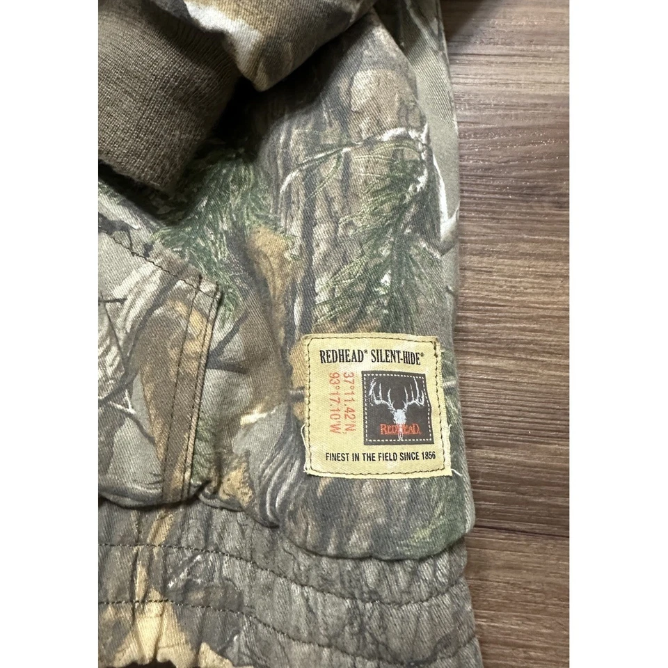 Chaqueta Camuflada con Capucha RedHead Real Tree Silent Hide Acolchada Caza Juvenil Talla XL Foto 2 de 4