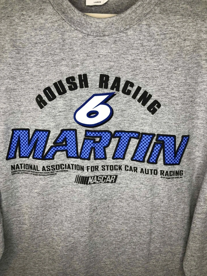Camisa masculina Chase Authentics Nascar Roush Racing Mark Martin 6 tamanho G vintage - Imagem 3 de 4