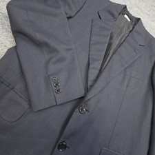 Brioni Traiano Jacket Blazer Men's 40 Gray Blue Striped Wool Italy