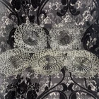 5pc Vintage 6” Anchor Hocking Waterford Waffle Clear Glass Saucers Lot