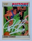 DENNIS RODMAN 1997 Fleer Decade of Excellence #10 Authentic Auto WORM Bulls HOF