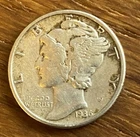 1936 Mercury Dime XF New Deal Era Winged Liberty 90% Silver Coin