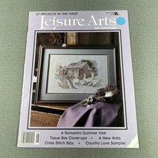 Leisure Arts Magazine June 1988 Crochet Cross Stitch Patterns Vintage Paperback