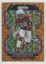 2021 Panini Prizm Orange Disco Prizm Chase Edmonds #77 2l4