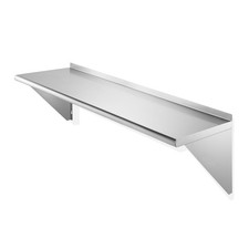 12" x 48" Stainless Steel Shelf, NSF Commercial Restaurant Kitchen Wall Shelves