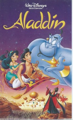 vhs-kassette,marke walt disney meiswerk titel'' ALADDIN '' Genre Animation&Anime 