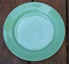 Vintage Jadeite Restaurant Ware Dinner Plate 9" Dia.  Fire King Oven Glass