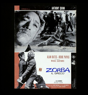ZORBA IL GRECO fotobusta poster Cacoyannis Anthony Quinn Alan Bates Greek DB3