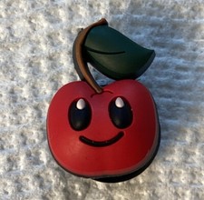 Smiley Faced Cherry - AUTHENTIC Crocs Shoe Charm Jibbitz 06-08 For Croc Holes