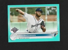 2022 Topps Pro Debut Sam Bachman PD-17 Aqua Parallel 12/75 Los Angeles Angels