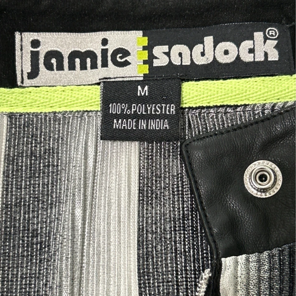 Camisa de golf Jamie Sadock Top manga corta plisada 1/4 cremallera arte para usar talla M Foto 4 de 4