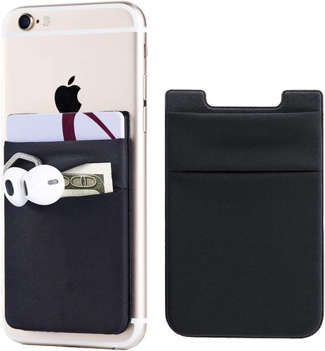 Cell Phone Pocket Self Adhesive Card Holder Stick On Wallet Sleeve with Adhesive