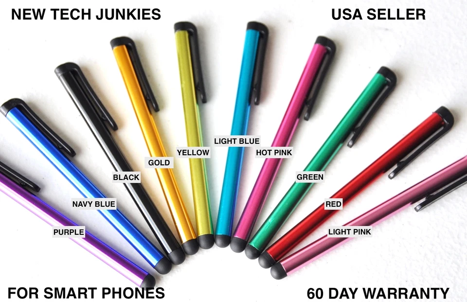 4" LONG STYLUS TOUCH PENS phone capacitive for iPhone X 8 7 4s 6plus Galaxy s6+ - Image 2 of 4